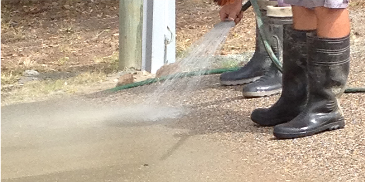 Exposing Aggregate, Shane Palmer Concreting